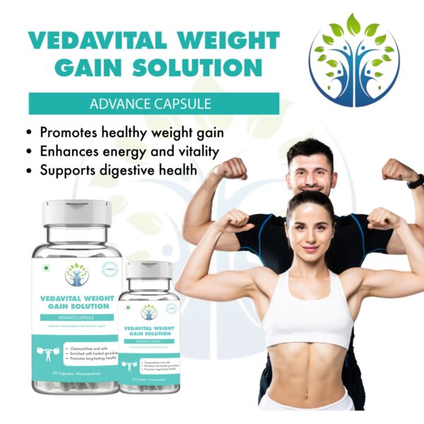 Vedavital Weight Gain Solution (Advance Capsule) - Image 2